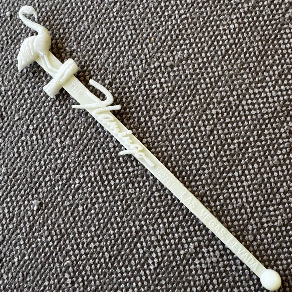 Vintage 1950s 1960s The Flamingo Hotel Las Vegas Swizzle Stick Stirrer Casino